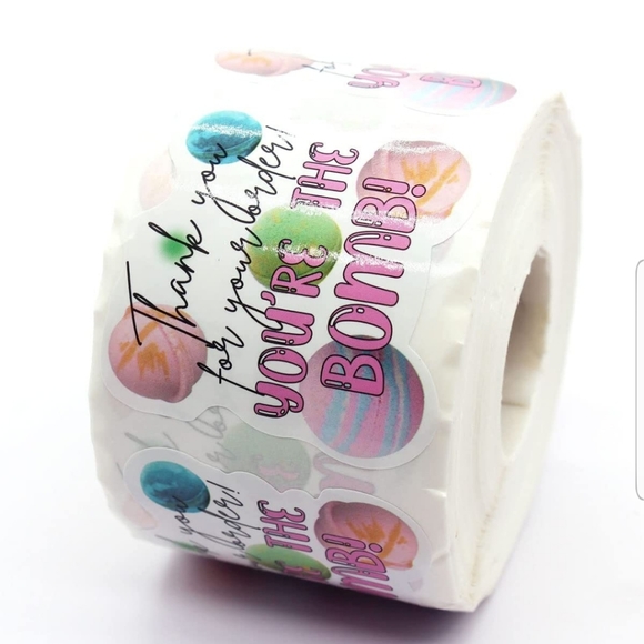 50 CT  Thank You for Your Order Bomb Stickers, Thank You Stickers - Picture 4 of 12